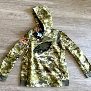 Philadelphia Eagles Salute to Service Military/Veterans On Field Sweatshirt